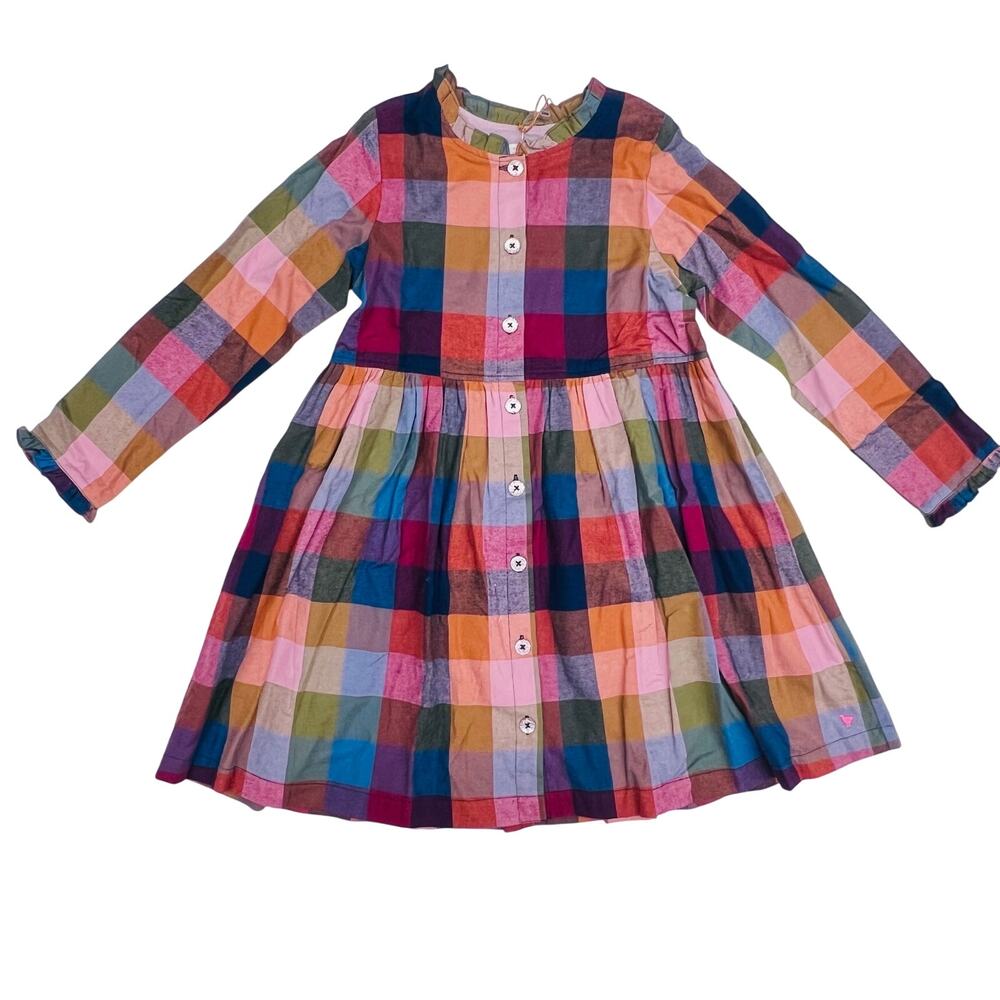 NWT Pink Chicken 6Y Harvest Check Autumn Dress